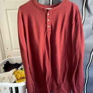 Men's Red Long Sleeve